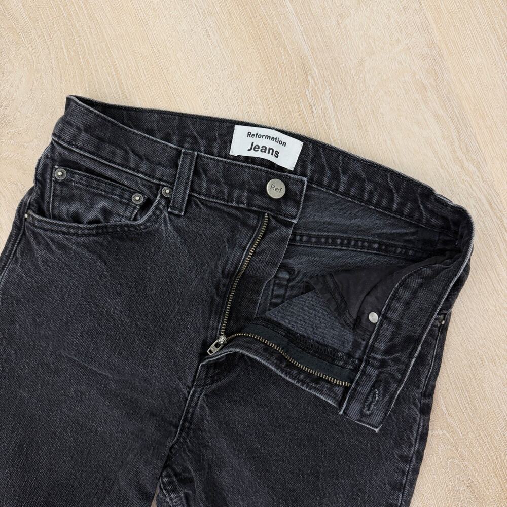 Women’s Reformation Jeans Liza High Straight Crop Size 28 - Picture 4 of 8
